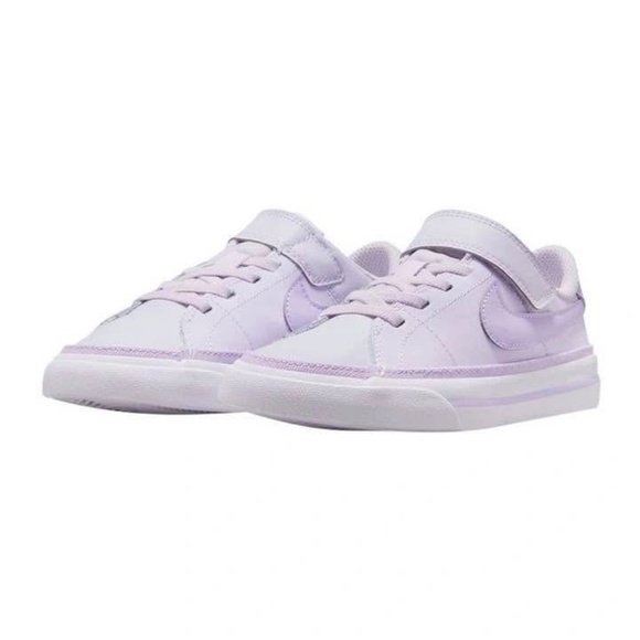 BRAND NEW girl youth nike Nike court legacy leather velcro shoes 2Y 3Y 7Y - Picture 2 of 10